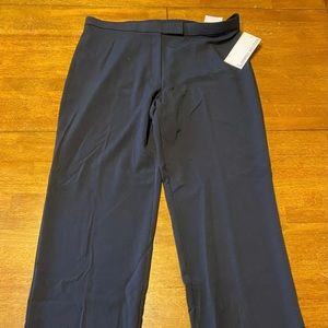 Women’s Sag Harbor Stretch Career Separates Navy Blue Pants Size 16 Short NWT